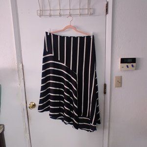 Black and White Striped Asymmetrical Midi skirt from Who What Wear - 14